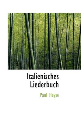 Book cover for Italienisches Liederbuch