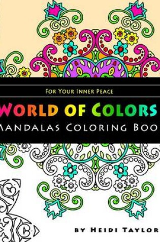 Cover of World of Colors Mandalas Coloring Book