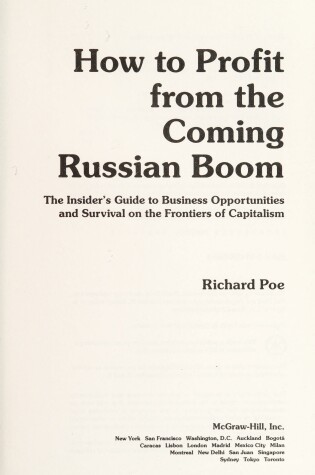 Cover of How to Profit from the Coming Russian Boom