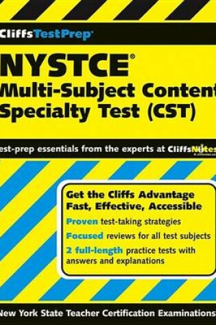 Cover of Cliffstestprep Nystce: Multi-Subject Content Specialty Test (Cst)
