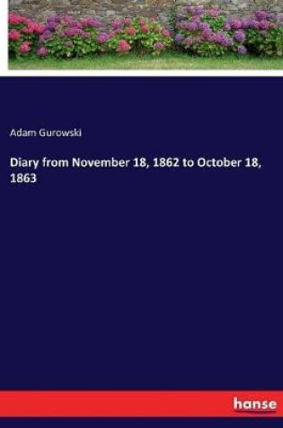 Cover of Diary from November 18, 1862 to October 18, 1863