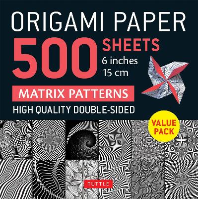 Cover of Origami Paper 500 Sheets Matrix Patterns 6 (15 CM)