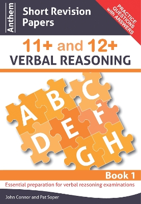 Cover of Anthem Short Revision Papers 11+ and 12+ Verbal Reasoning Book 1