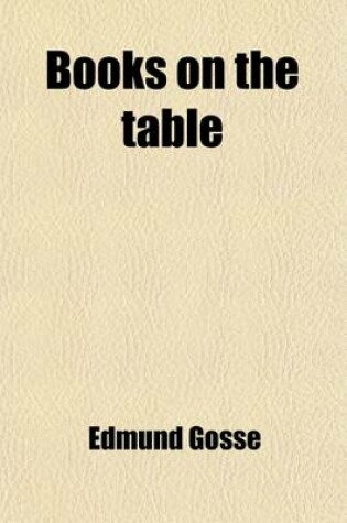 Cover of Books on the Table