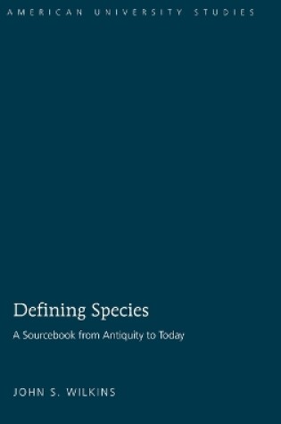 Cover of Defining Species