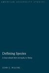 Book cover for Defining Species