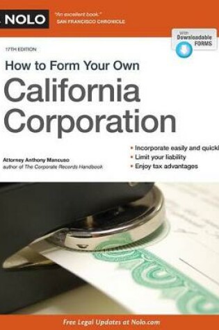 Cover of How to Form Your Own California Corporation