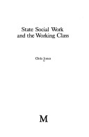 Book cover for State Social Work and the Working Class