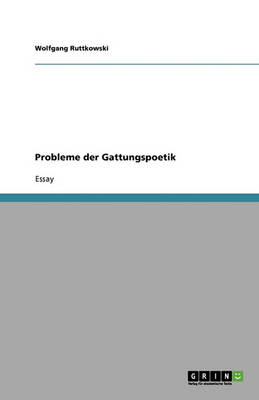 Book cover for Probleme der Gattungspoetik
