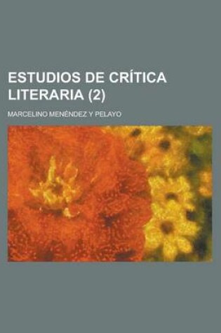 Cover of Estudios de Critica Literaria (2)