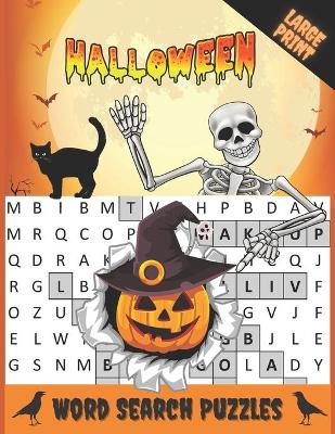 Book cover for Halloween Word Search Puzzles