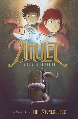 Book cover for The Stonekeeper: A Graphic Novel (Amulet #1)