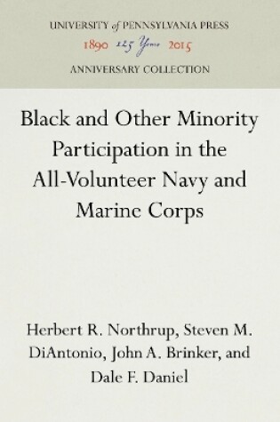 Cover of Black and Other Minority Participation in the All-Volunteer Navy and Marine Corps