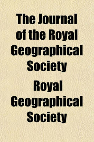 Cover of The Journal of the Royal Geographical Society