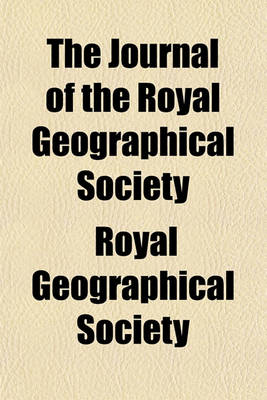 Book cover for The Journal of the Royal Geographical Society