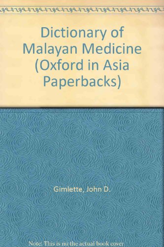 Book cover for Dictionary of Malayan Medicine