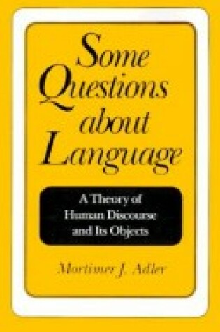 Cover of Some Questions About Language