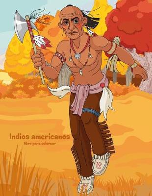 Book cover for Indios americanos libro para colorear 1