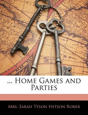 Book cover for ... Home Games and Parties