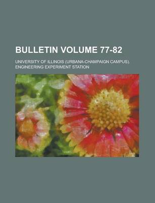 Book cover for Bulletin Volume 77-82