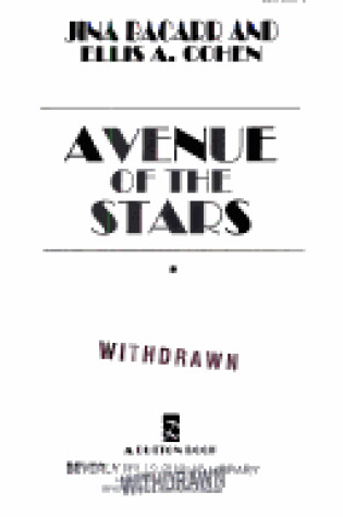 Cover of Bacarr J. & Cohen E. : Avenue of the Stars (Hbk)