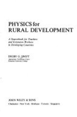 Cover of Physics for Rural Development