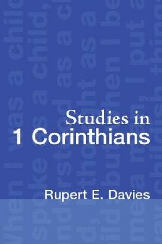 Cover of Studies in 1 Corinthians