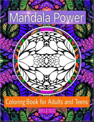 Book cover for Mandala Power Coloring Book for Adults and Teens