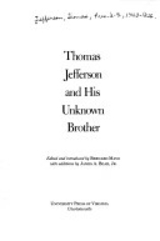 Cover of Thomas Jefferson and His Unknown Brother