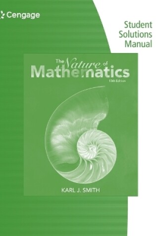 Cover of Student Survival and Solutions Manual for Smith's Nature of  Mathematics, 13th