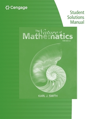 Book cover for Student Survival and Solutions Manual for Smith's Nature of  Mathematics, 13th