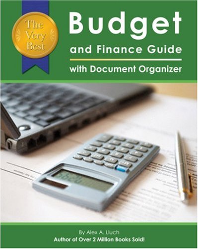 Book cover for The Very Best Budget and Finance Guide with Document Organizer