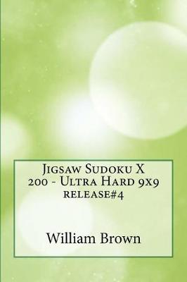 Book cover for Jigsaw Sudoku X 200 - Ultra Hard 9x9 release#4