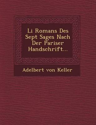 Book cover for Li Romans Des Sept Sages Nach Der Pariser Handschrift...