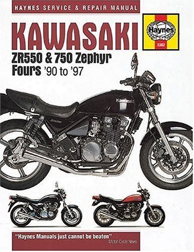 Book cover for Kawasaki ZR550 and 750 Zephyr Fours (90-97) Service and Repair Manual