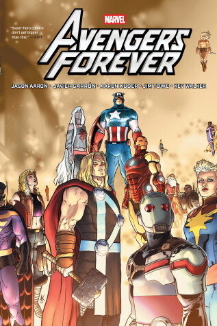 Book cover for AVENGERS FOREVER BY JASON AARON OMNIBUS AARON KUDER COVER