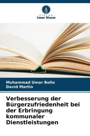 Cover of Verbesserung der Bürgerzufriedenheit bei der Erbringung kommunaler Dienstleistungen