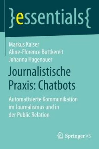 Cover of Journalistische Praxis: Chatbots