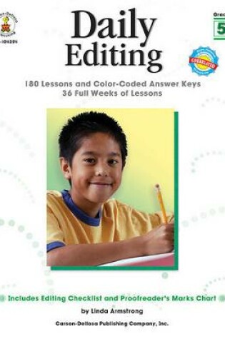 Cover of Daily Editing, Grade 5