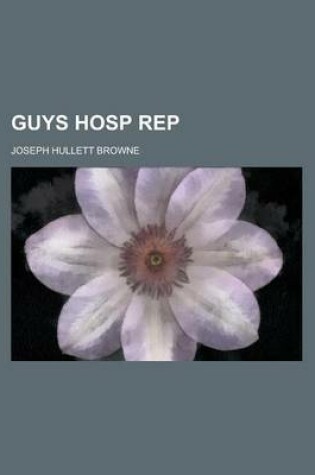 Cover of Guys Hosp Rep