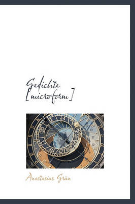 Book cover for Gedichte [Microform]