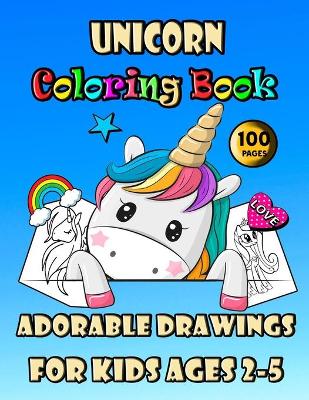 Book cover for Unicorn Coloring Book