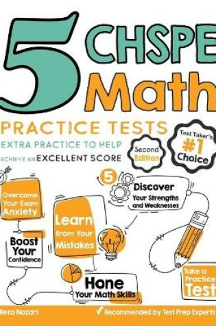 Cover of 5 CHSPE Math Practice Tests