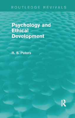 Book cover for Psychology and Ethical Development (REV) RPD