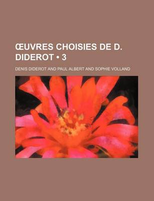 Book cover for Uvres Choisies de D. Diderot (3)