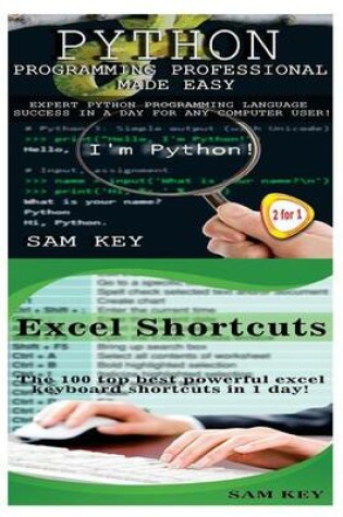 Cover of Python Programming Professional Made Easy & Excel Shortcuts