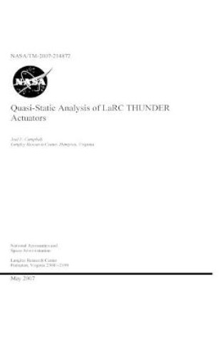 Cover of Quasi-Static Analysis of LaRC THUNDER Actuators