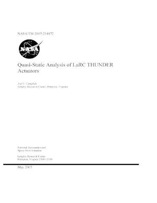 Book cover for Quasi-Static Analysis of LaRC THUNDER Actuators