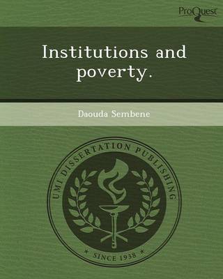 Book cover for Institutions and Poverty