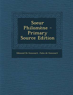 Book cover for Soeur Philomene